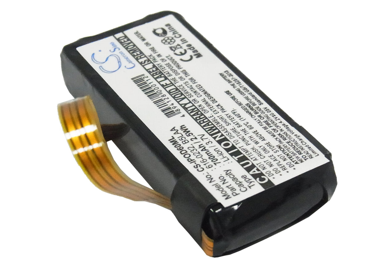 Replacement Battery for Apple | Microsoft iPOD Video 60G – Media Player – 700mAh / 3.7V