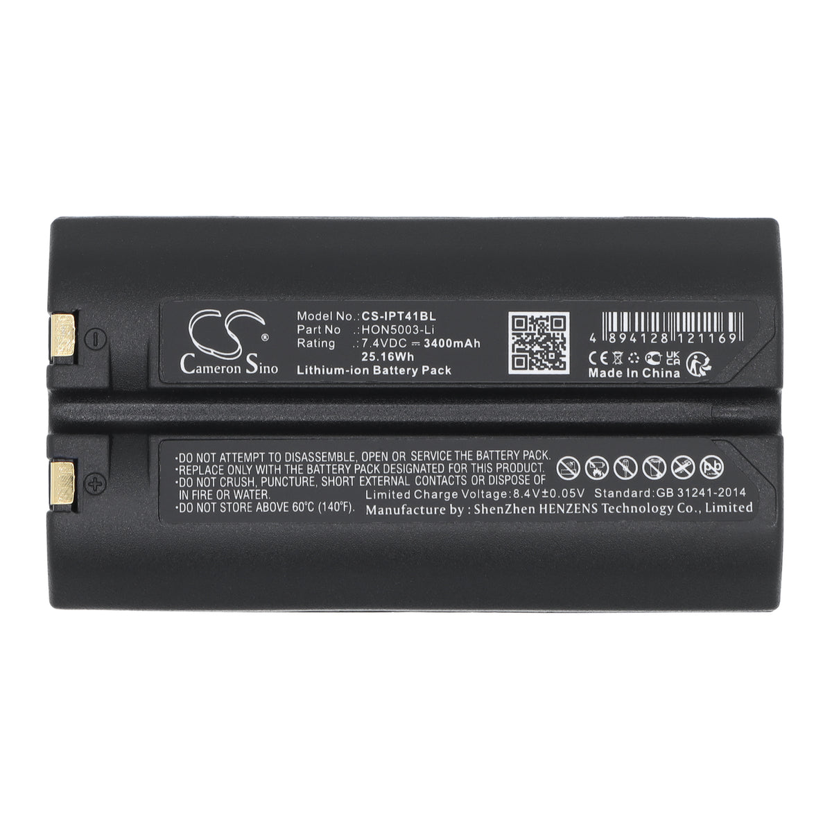 Replacement Battery for Datamax | ONeil | Intermec | Honeywell OC3 – Barcode Scanner – 3400mAh / 7.4V