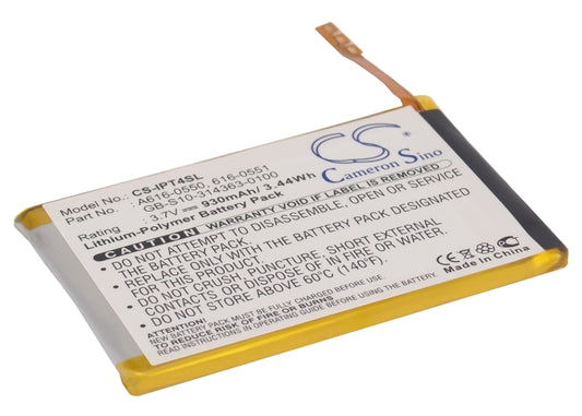 Replacement Battery for Apple iPod Touch 4th – Media Player – 930mAh / 3.7V