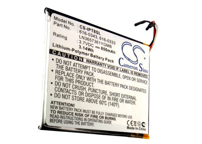 Replacement Battery for Apple iPod touch 1st 4GB – Media Player – 850mAh / 3.7V