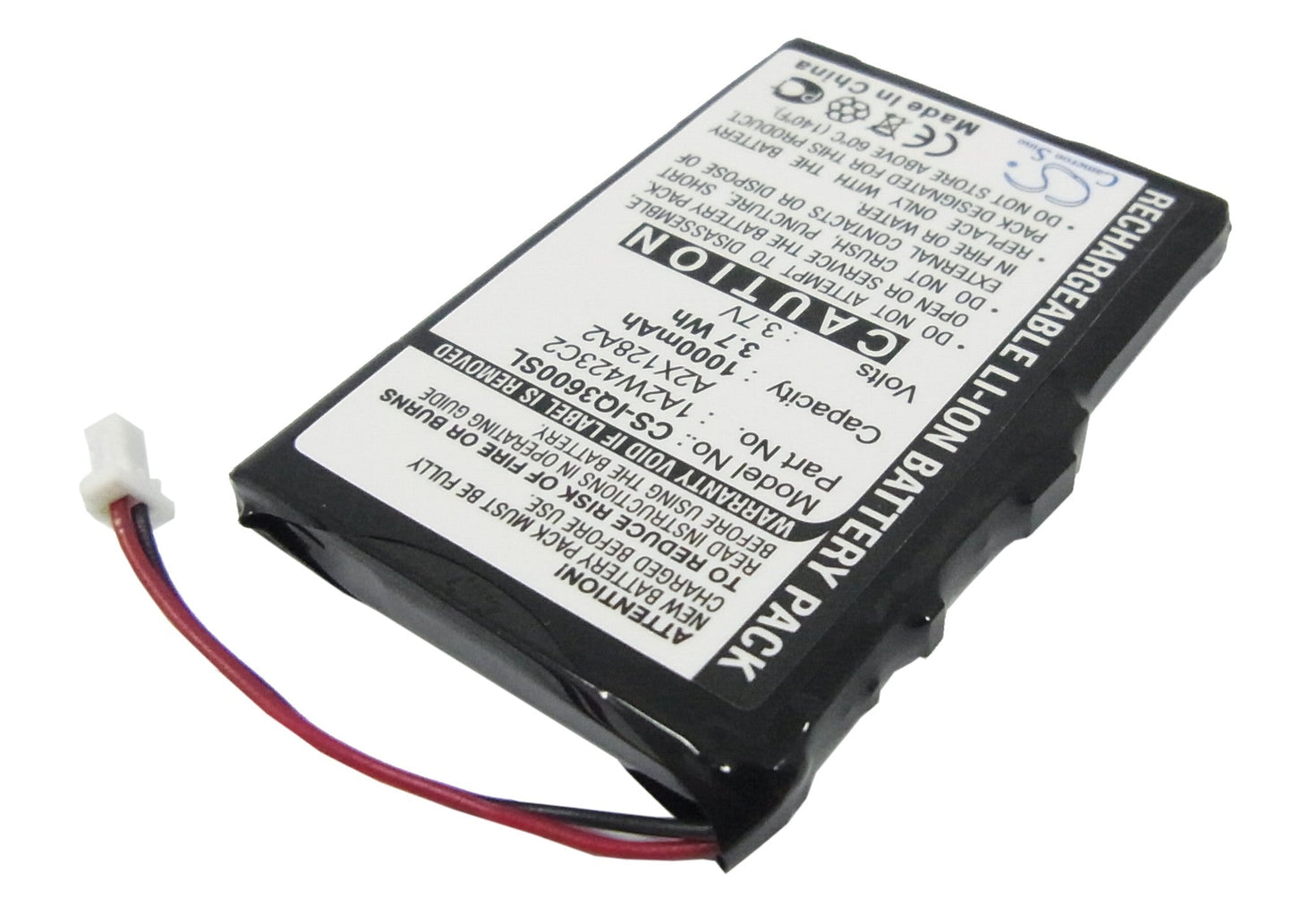 Replacement Battery for BTI  GPS-GAR3200 – GPS, Navigator – 1000mAh / 3.7V