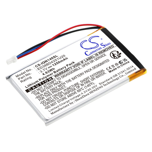 Replacement Battery for Garmin Nuvi 1400 – GPS, Navigator – 1250mAh / 3.7V