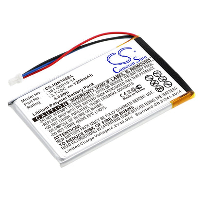 Replacement Battery for Garmin  Nuvi 1690 – GPS, Navigator – 1250mAh / 4.63Wh / 3.7V