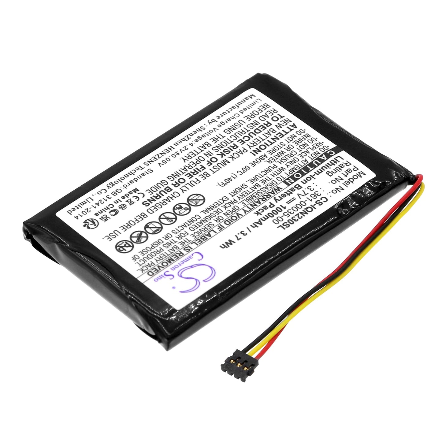 Replacement Battery for Garmin  Edge Touring Plus – GPS, Navigator – 1000mAh / 3.70Wh / 3.7V