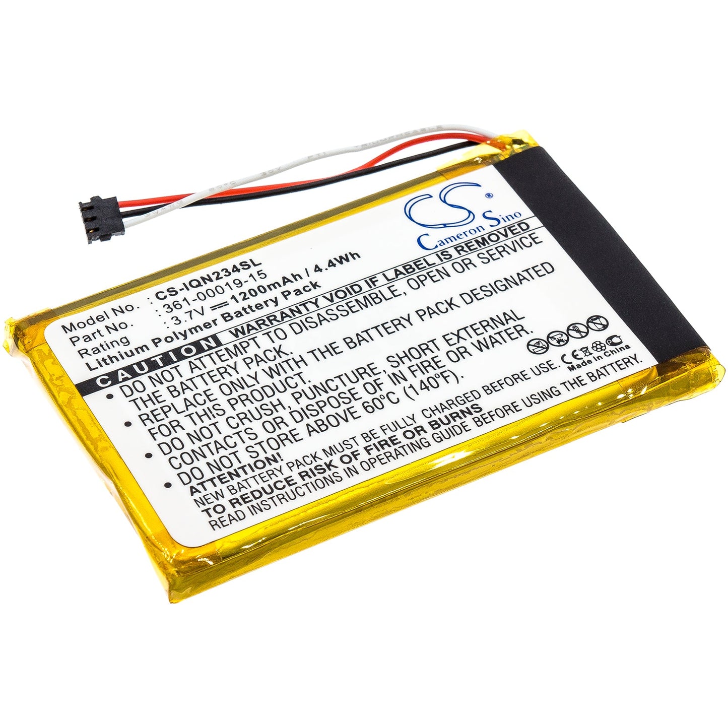 Replacement Battery for Garmin  Nulink 2340 – GPS, Navigator – 1200mAh / 3.7V