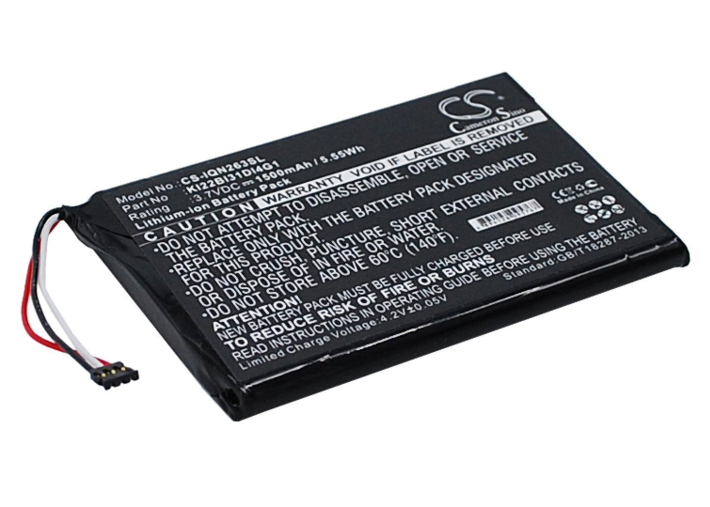 Replacement Battery for Garmin  010-01188-02 – GPS, Navigator – 1500mAh / 5.55Wh / 3.7V