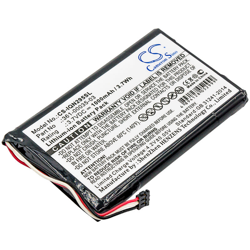 Replacement Battery for Garmin  010-01316-00 – Bicycles Flashlights – 1000mAh / 3.70Wh / 3.7V