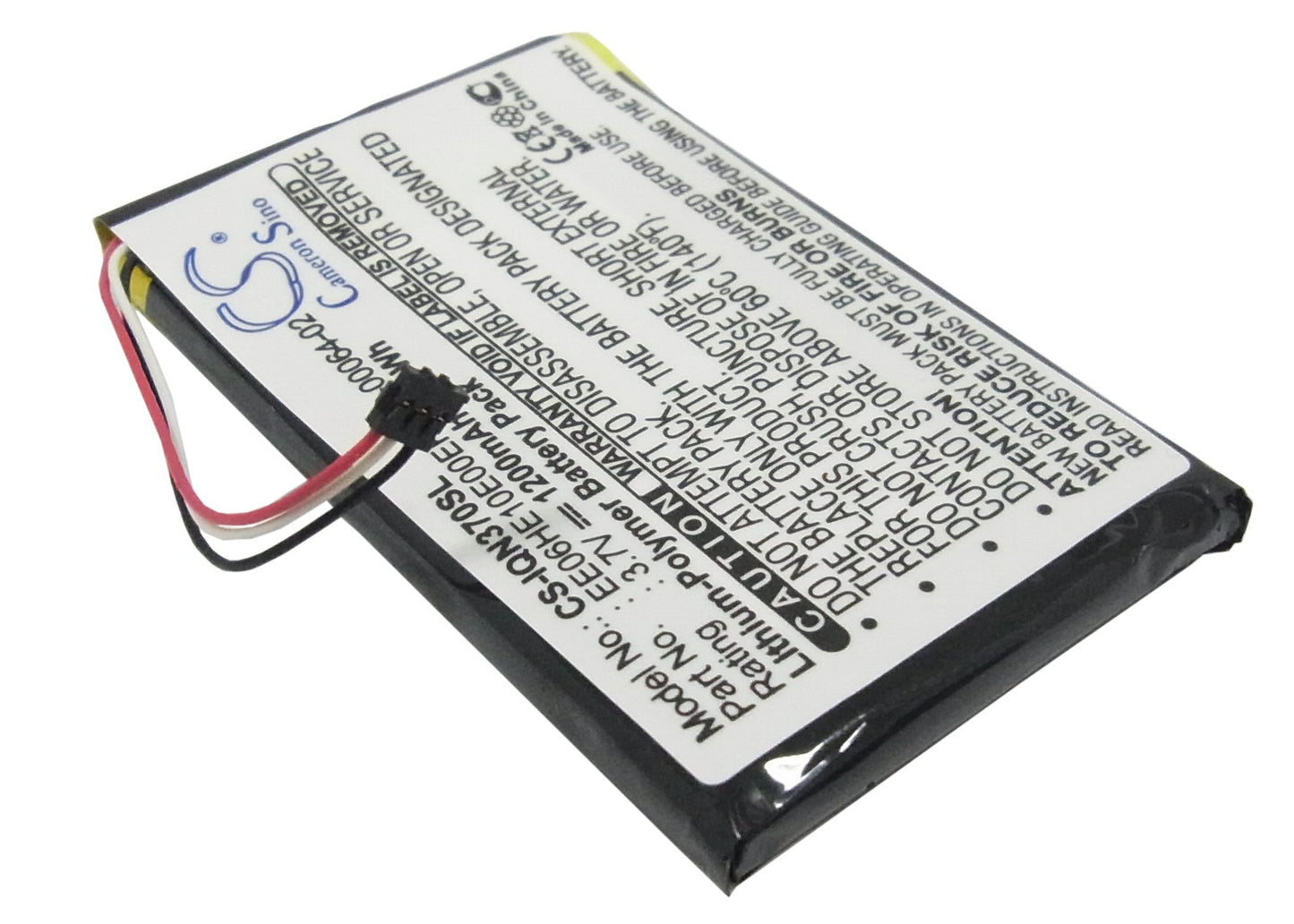 Replacement Battery for Garmin  Nuvi 3700 – GPS, Navigator – 1200mAh/4.4Wh / 3.7V