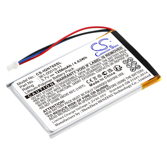 Replacement Battery for Garmin Nuvi 760 – GPS, Navigator – 1250mAh / 3.7V
