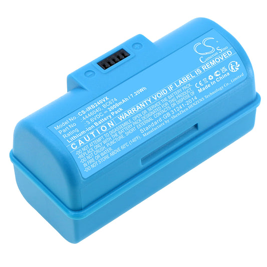 Replacement Battery for iRobot Braava Jet 240 – Vacuum – 2000mAh / 3.6V