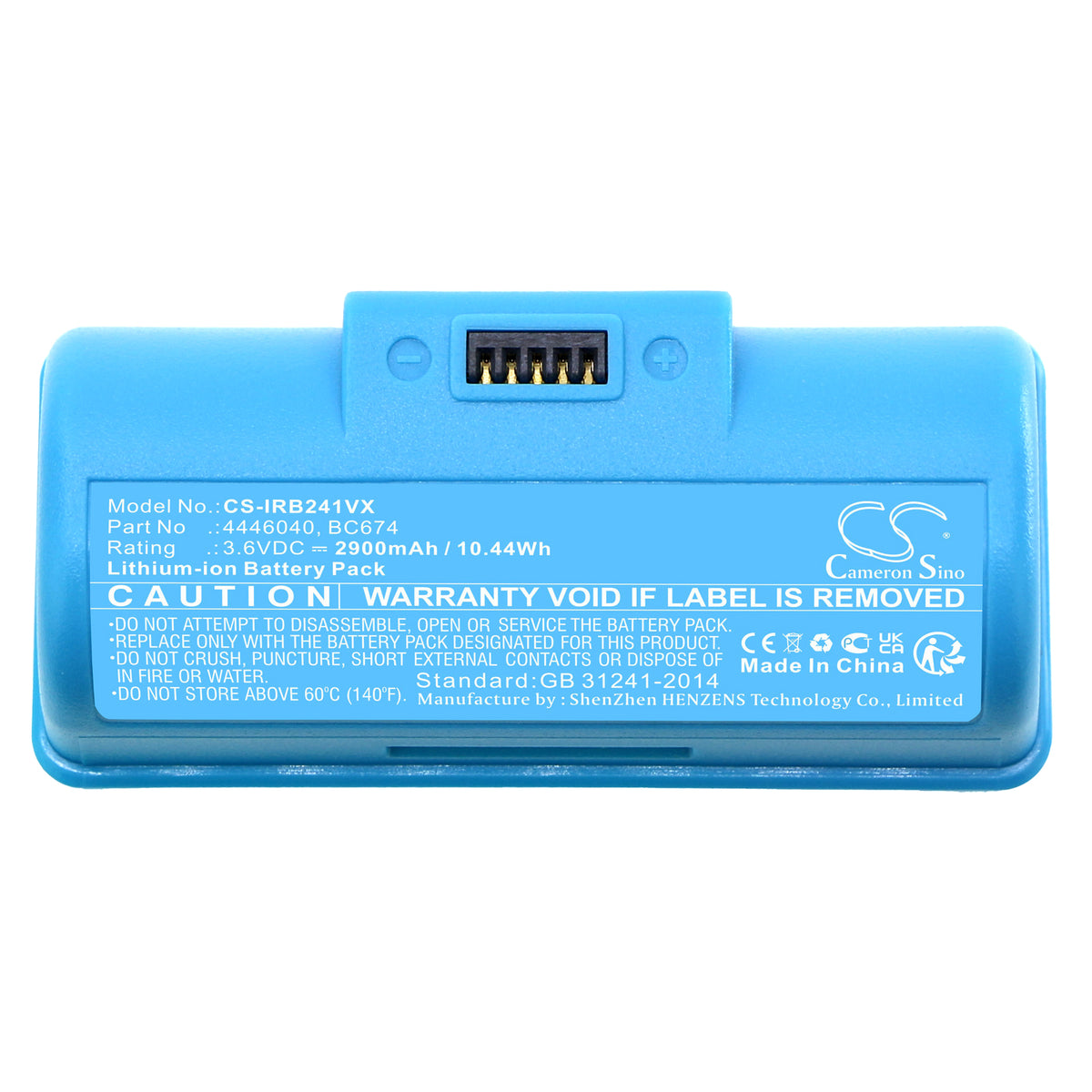 Replacement Battery for iRobot Braava Jet 240 – Vacuum – 2900mAh / 3.6V