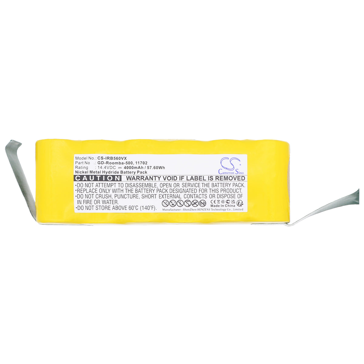 Replacement Battery for Auto Cleaner | Klarstein | Robotic | iRobot | Vileda Intelligent Floor Vac M-488 – Vacuum – 4000mAh / 14.4V