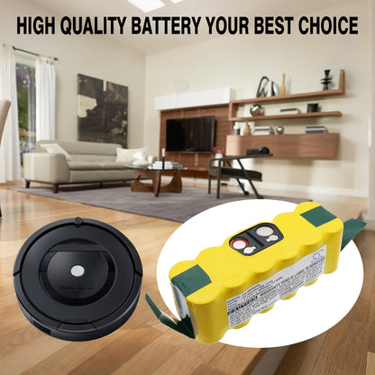 Replacement Battery for Auto Cleaner | Klarstein | Robotic | iRobot | Vileda Intelligent Floor Vac M-488 – Vacuum – 4000mAh / 14.4V