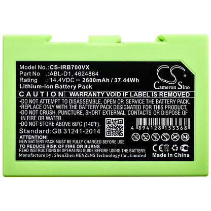 Replacement Battery for iRobot Roomba i7 – Vacuum – 2600mAh / 14.4V