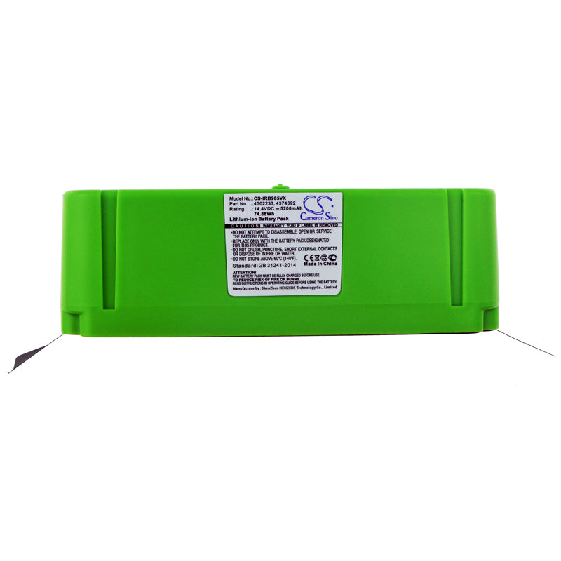 Replacement Battery for iRobot Roomba 614 – Vacuum – 5200mAh / 14.4V