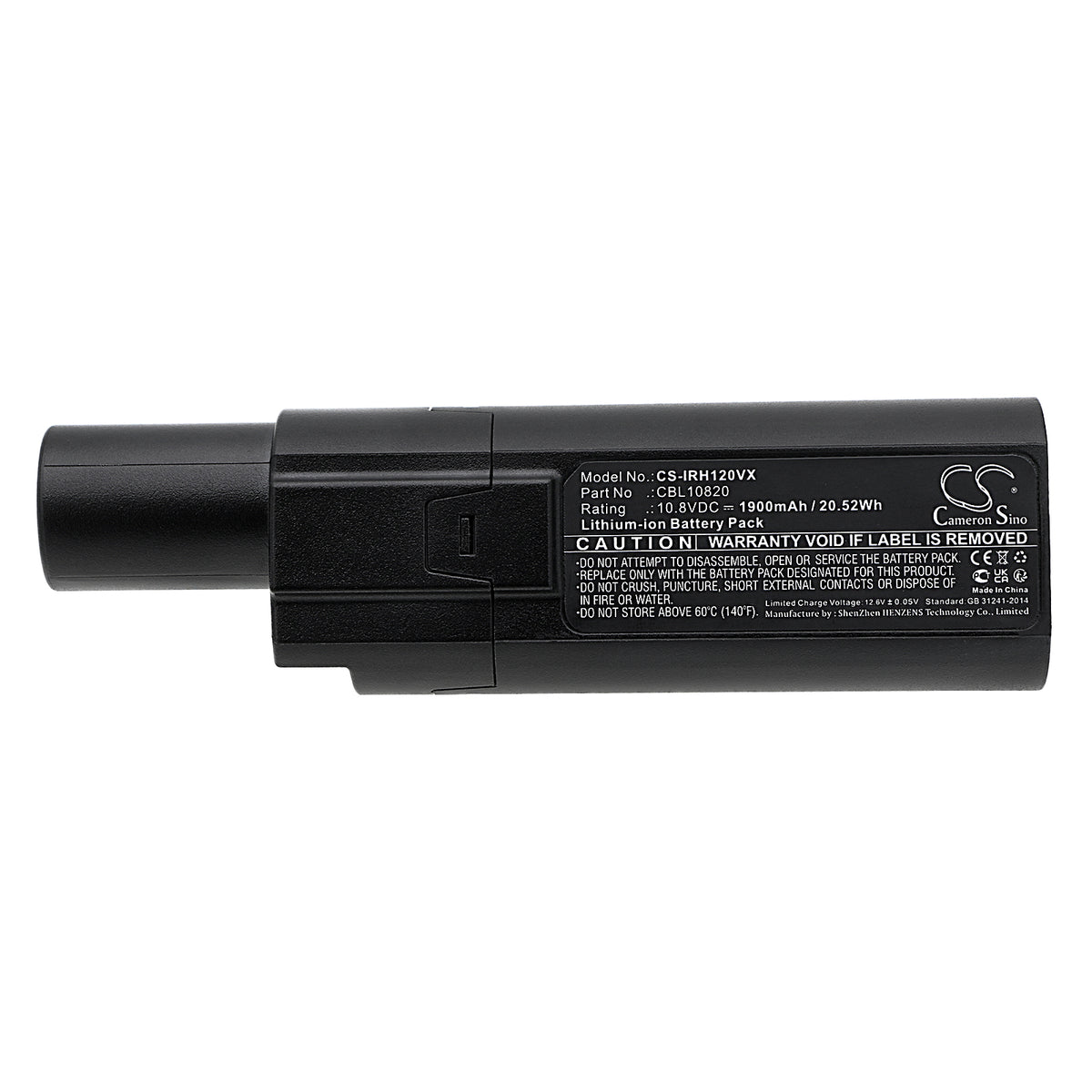 Replacement Battery for Iris Ohyama SCD-120P – Vacuum – 1900mAh / 10.8V