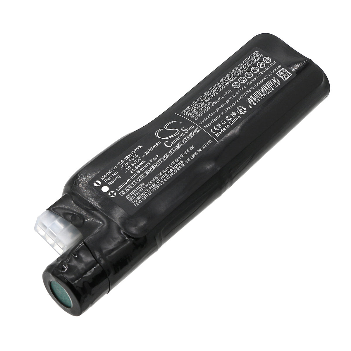 Replacement Battery for Iris Ohyama COHC-1300G – Vacuum – 2000mAh / 10.8V