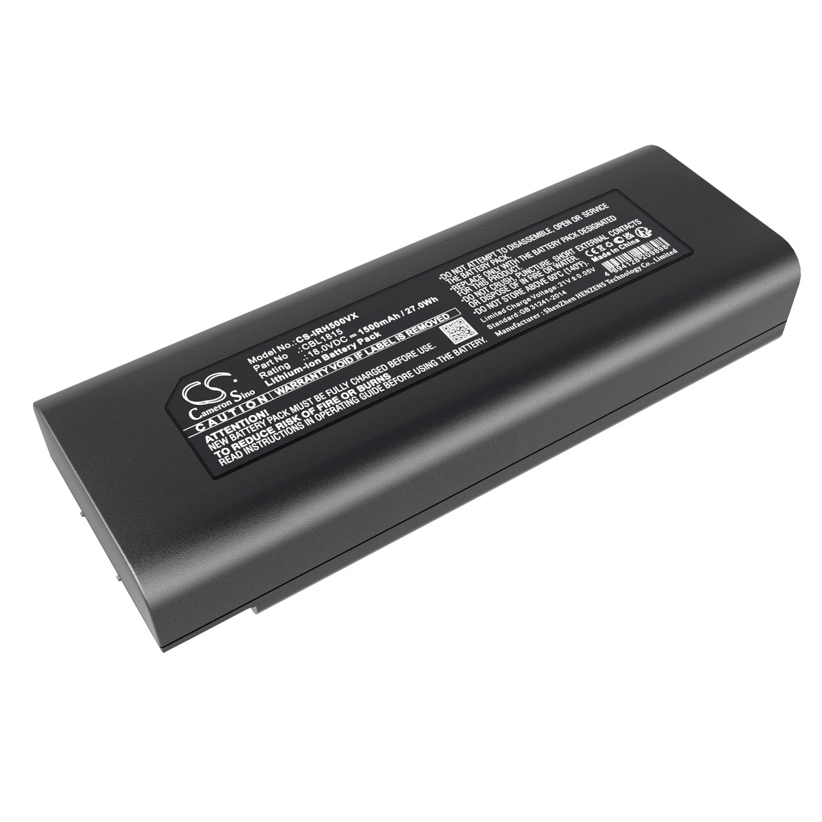 Replacement Battery for Iris Ohyama KIC-SLDCP5 – Vacuum – 1500mAh / 18V