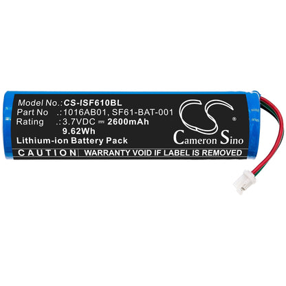 Replacement Battery for Intermec  SF61 – Barcode Scanner – 2600mAh / 9.62Wh / 3.7V