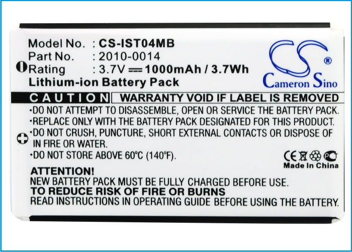 Replacement Battery for IRIS ST4ex – Medical – 1000mAh / 3.7V