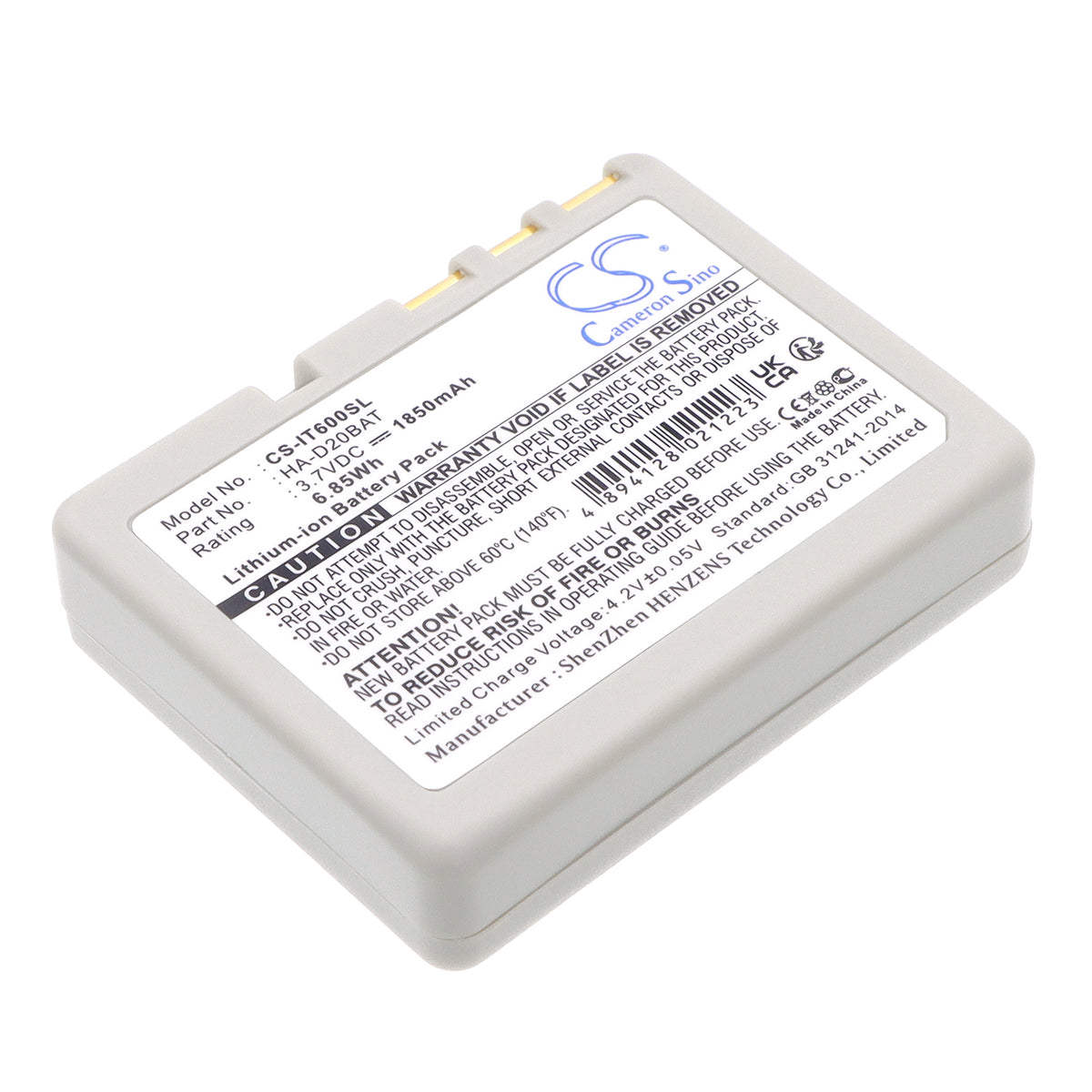 Replacement Battery for Casio DT-5300 – Barcode Scanner – 1850mAh / 3.7V
