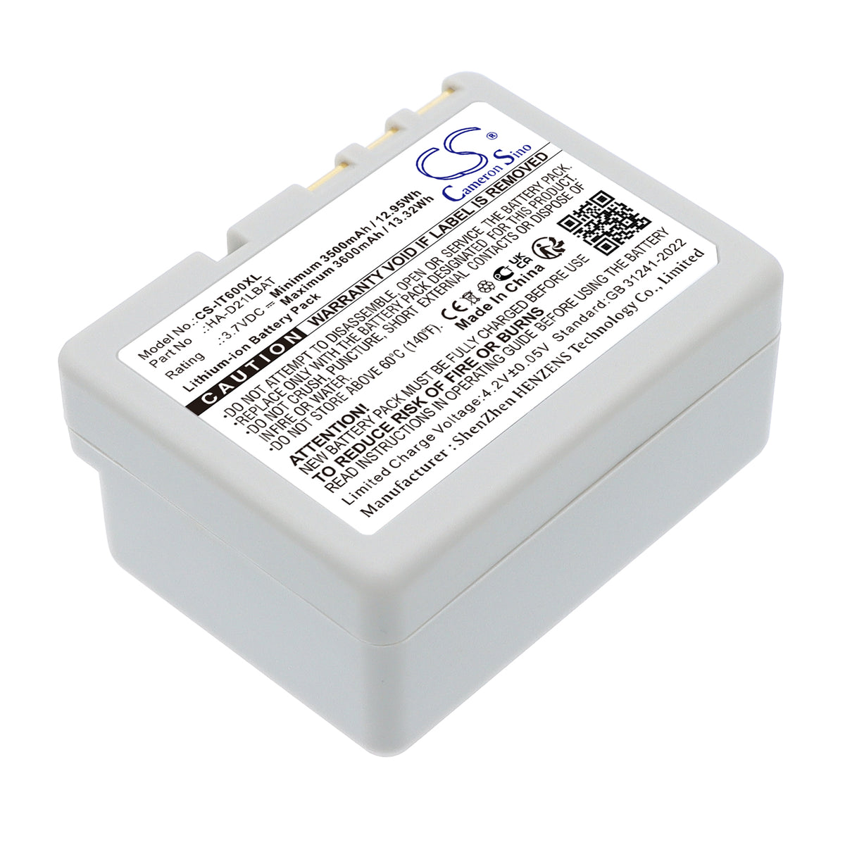 Replacement Battery for Casio DT-5300 – Barcode Scanner – 3600mAh / 3.7V