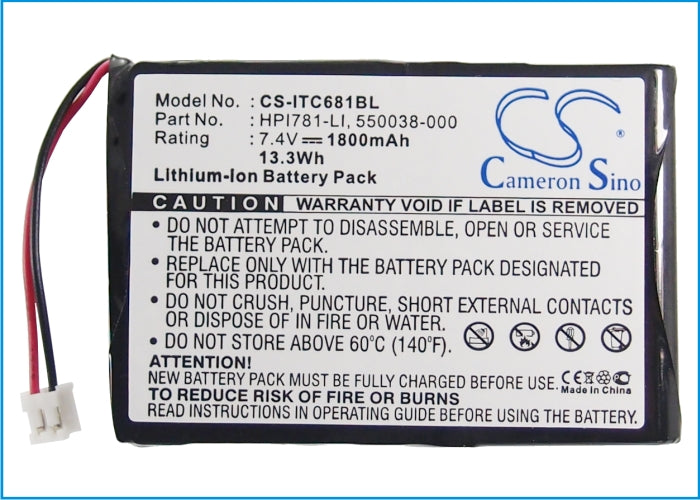 Replacement Battery for Intermec 681 – Portable Printer – 1800mAh / 7.4V - image 5