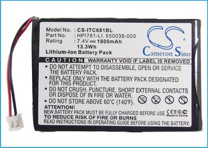 Replacement Battery for Intermec 681 – Portable Printer – 1800mAh / 7.4V - image 5