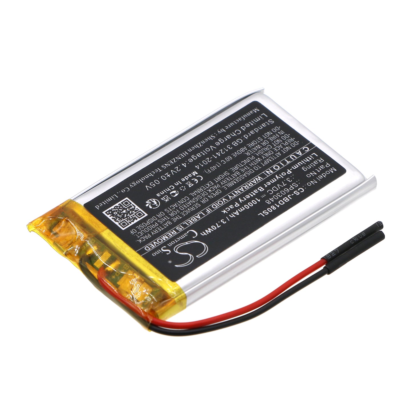 Replacement Battery for JBL  SD-18 – 1000mAh / 3.70Wh