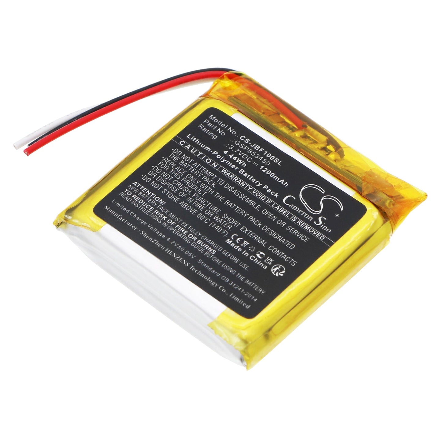 Replacement Battery for JBL  Free – Wireless Headset – 1200mAh / 4.44Wh / 3.7V