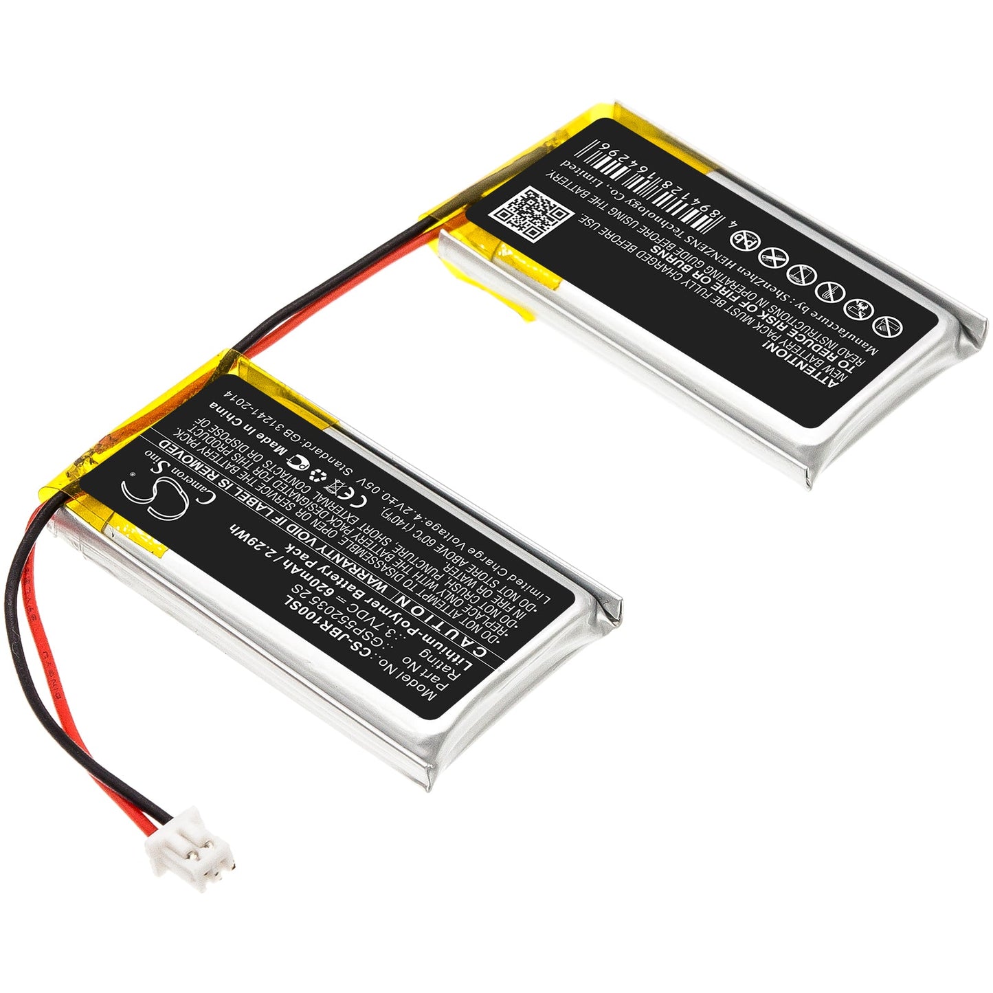 Replacement Battery for JBL  ROCK – Speaker – 620mAh / 2.29Wh / 3.7V