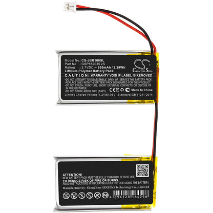 Replacement Battery for JBL  ROCK – Speaker – 620mAh / 2.29Wh / 3.7V