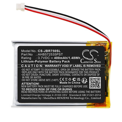 Replacement Battery for Jabra  Evolve 75 – Wireless Headset – 400mAh / 1.48Wh / 3.7V
