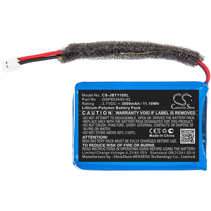 Replacement Battery for JBL  Turbo – Speaker – 3000mAh / 11.10Wh / 3.7V
