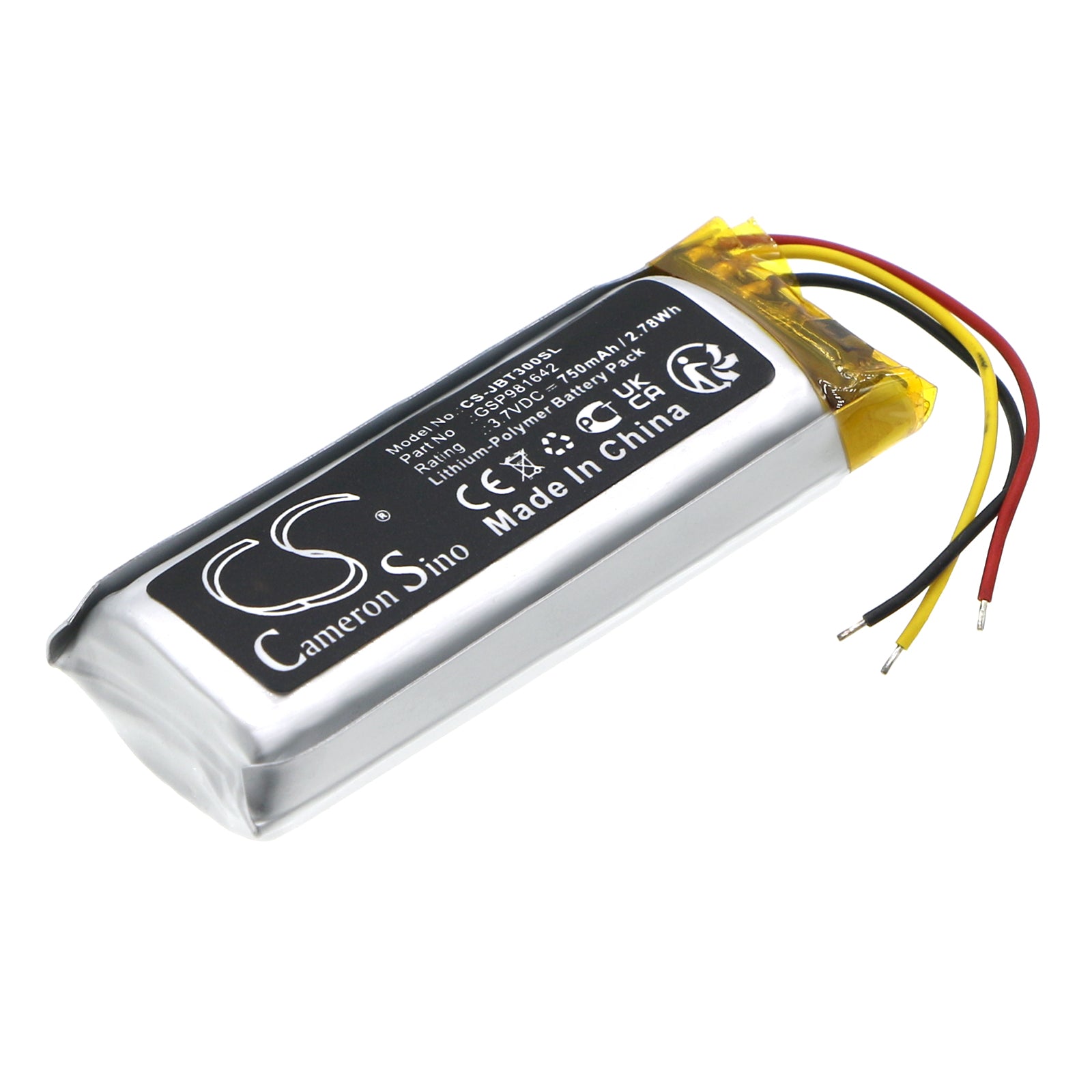 Replacement Battery for JBL TUNE Beam Charging Base – Wireless Headset – 750mAh / 3.7V - image 1