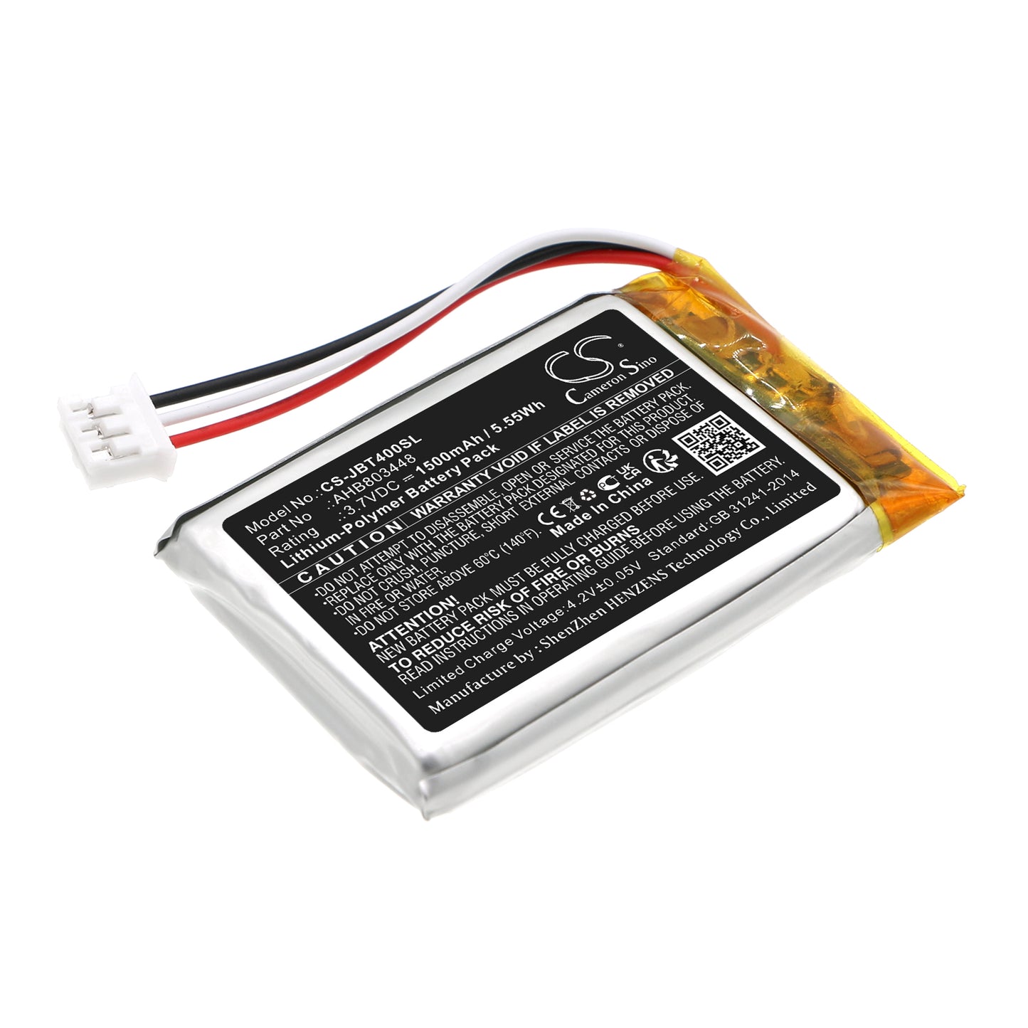 Replacement Battery for JBL  Tuner 3 – 1500mAh / 5.55Wh