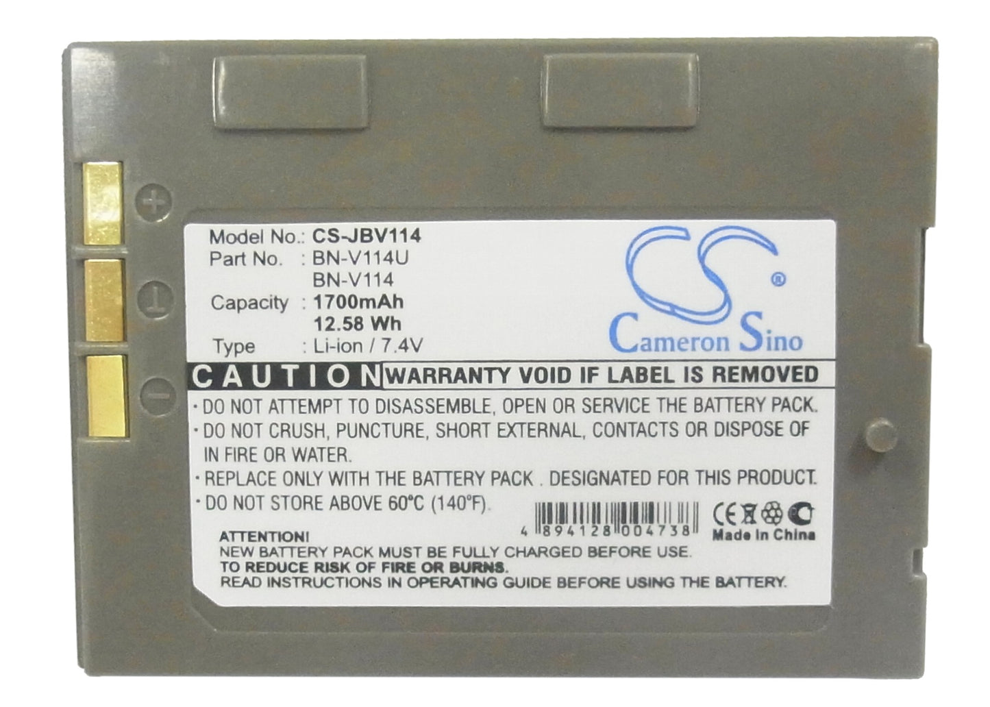 Replacement Battery for JVC GR-DVP3 – Camera – 1700mAh / 7.4V - image 5