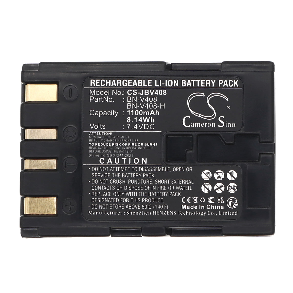 Replacement Battery for JVC GR-DV5000 – Camera – 1100mAh / 7.4V