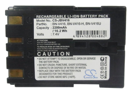 Replacement Battery for JVC CU-VH1 – Camera – 2200mAh / 7.4V - image 5