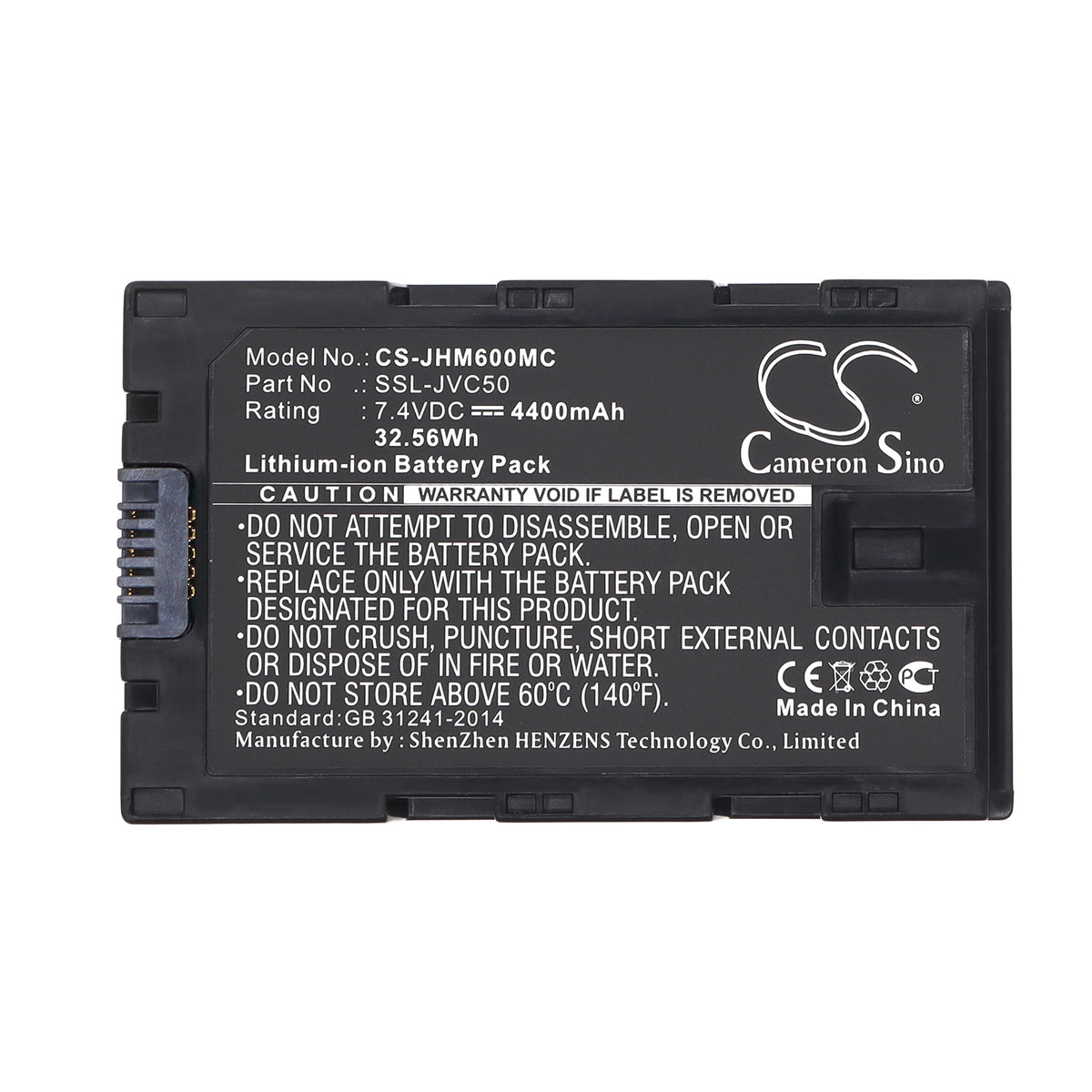 Replacement Battery for JVC GY-HMQ10 – Camera – 4400mAh / 7.4V