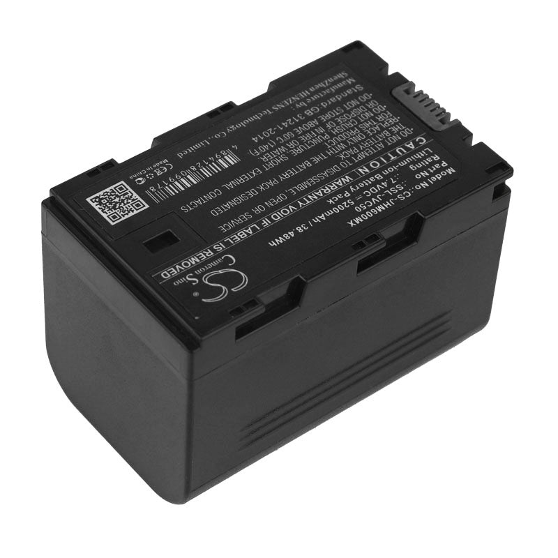 Replacement Battery for JVC  GY-HM200 – Camera – 5200mAh / 38.48Wh / 7.4V