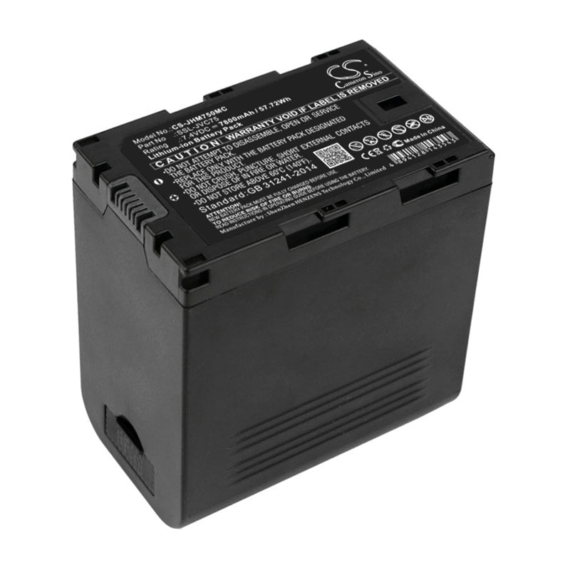 Replacement Battery for JVC GY-HMQ10 – Camera – 7800mAh / 7.4V