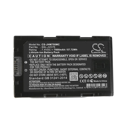 Replacement Battery for JVC  GY-HM200 – Camera – 7800mAh / 57.72Wh / 7.4V