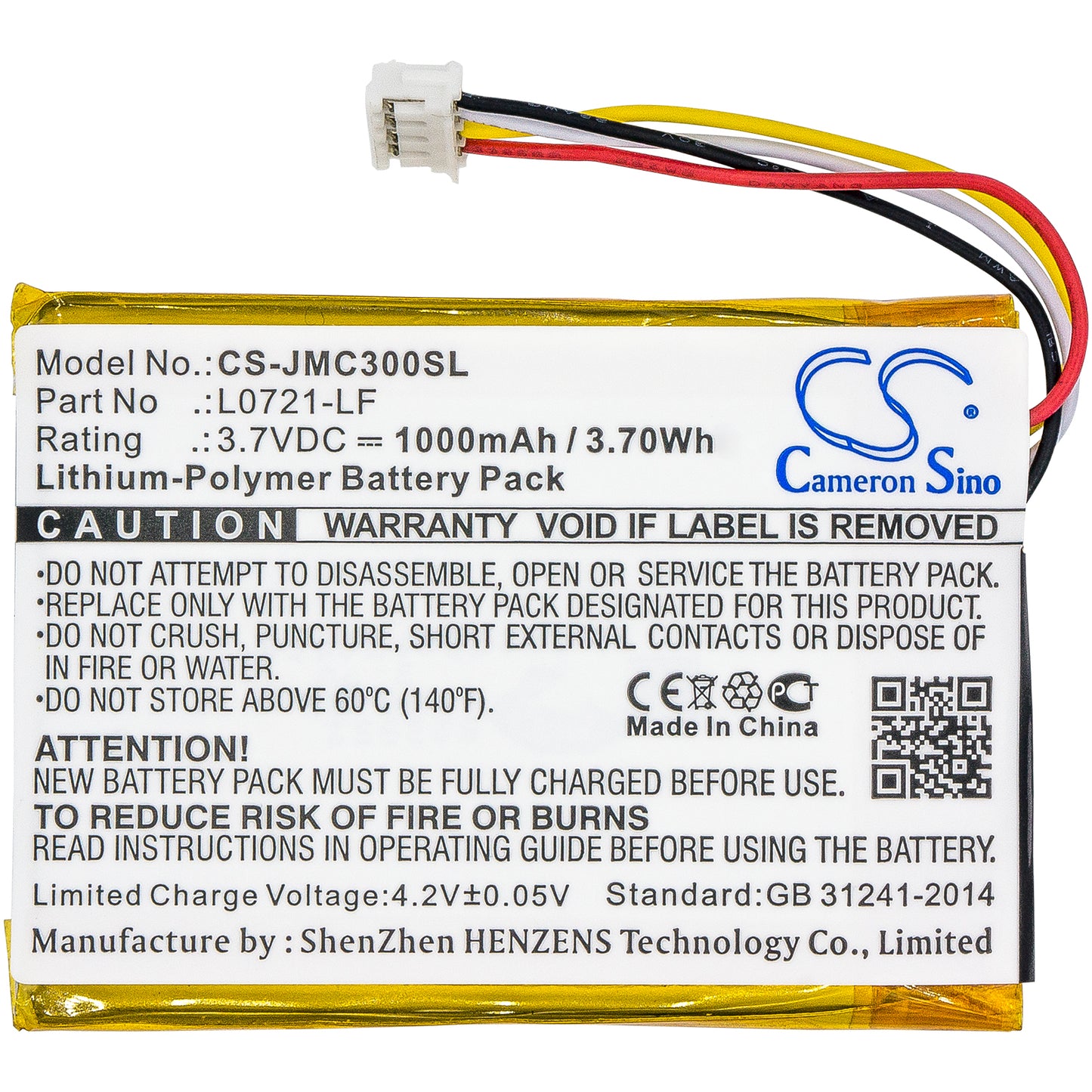Replacement Battery for JBL  Clip 3 – 1000mAh / 3.70Wh