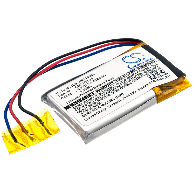 Replacement Battery for JBL  GO FF – 420mAh / 1.55Wh