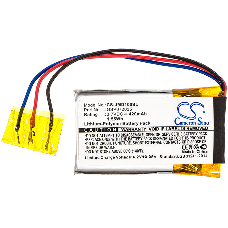 Replacement Battery for JBL  GO FF – 420mAh / 1.55Wh