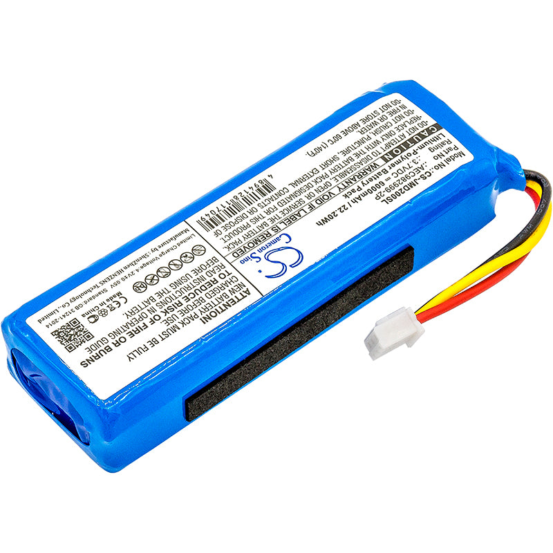 Replacement Battery for JBL  Charge – 6000mAh / 22.20Wh
