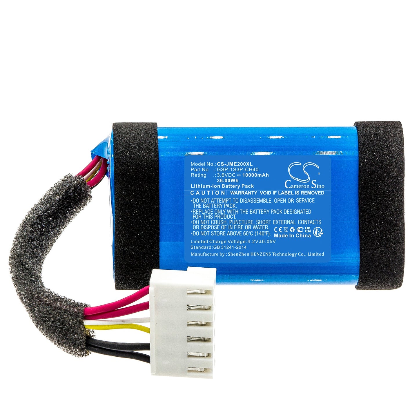 Replacement Battery for JBL  Charge Essential 2 – Speaker – 10000mAh / 36.00Wh / 3.6V