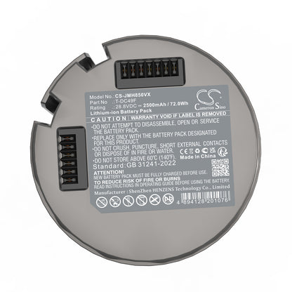 Replacement Battery for Jimmy H9 Pro – Vacuum – 2500mAh / 28.8V