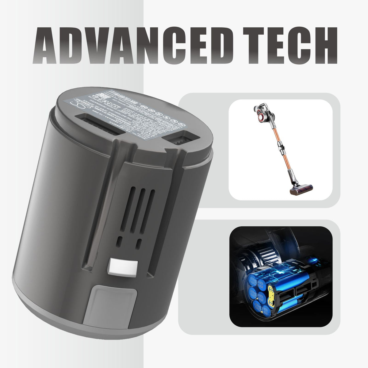 Replacement Battery for Jimmy H9 Pro – Vacuum – 2500mAh / 28.8V